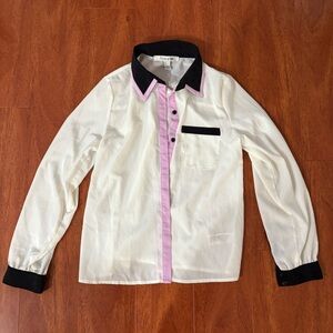 Forever 21 Black and White Button Down Shirt